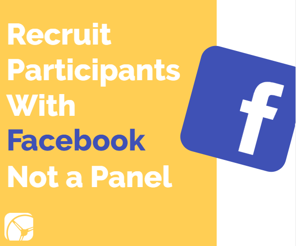 Recruit Participants With Facebook Not a Panel | Facebook logo