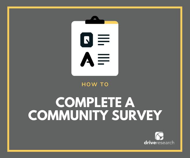 How to Complete a Community Survey | Market Research Company