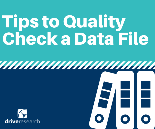 4 Basic Tips to Quality Check a Data File in Market Research