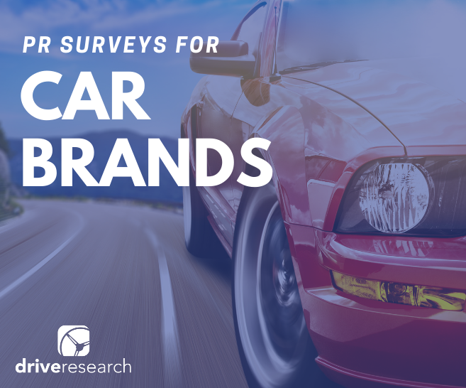 Image for Blog Post: PR Surveys for Car Brands | Red Car Driving on Highway