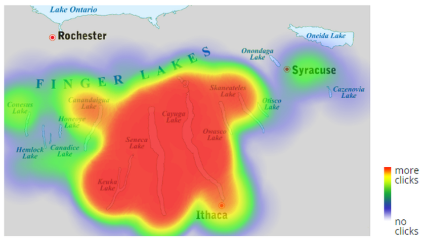 Example of a heat map image