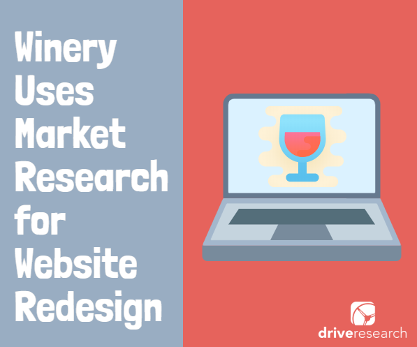 winery uses market research for website redesign | computer with wine on the screen
