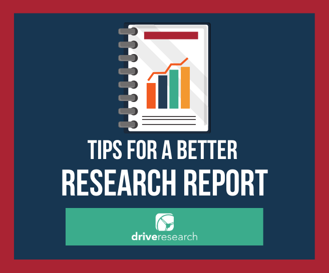 4 Tips for a Better Market Research Report Presentation