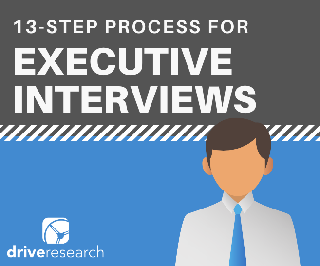 Process for Executive Research Interviews | IDIs