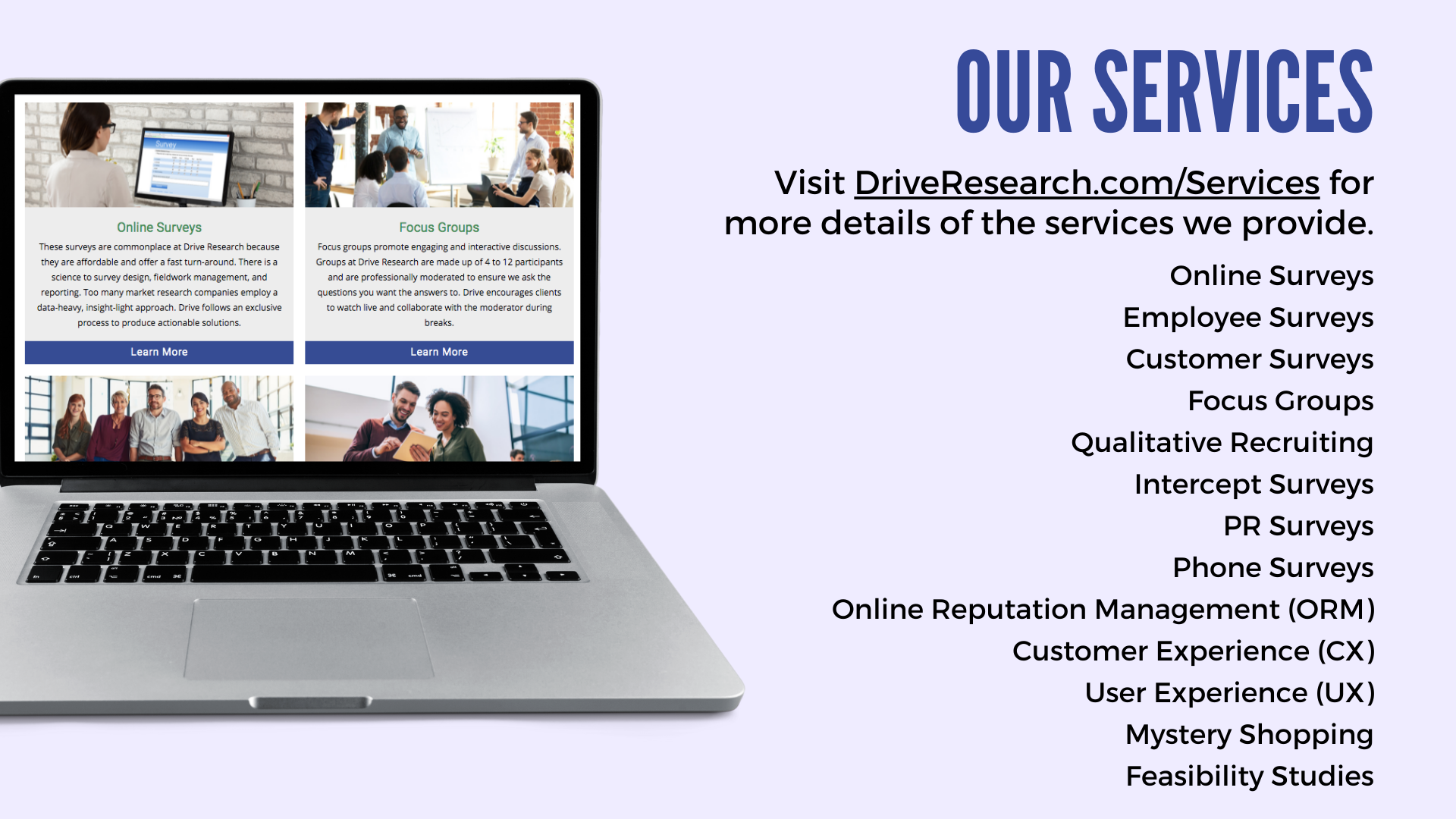 services at drive research