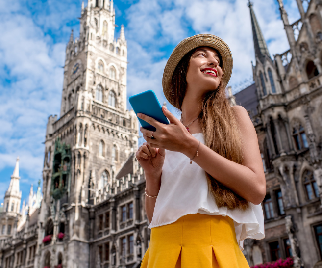 girl visiting munich - visitor surveys by drive research