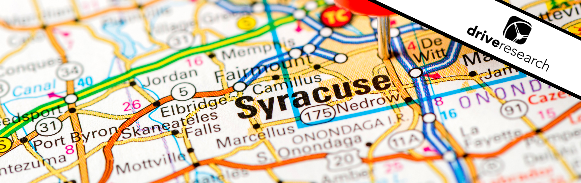 map of syracuse - upstate NY