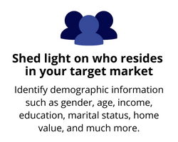 shed light on who resides in your target market