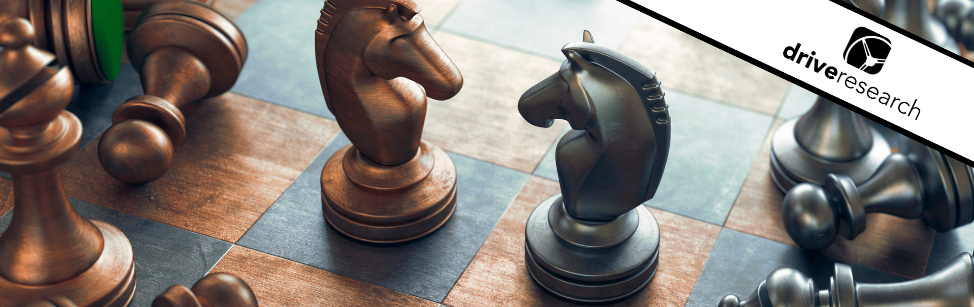 two chess pieces representing competition