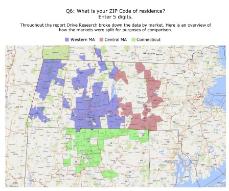 zip code map - drive research