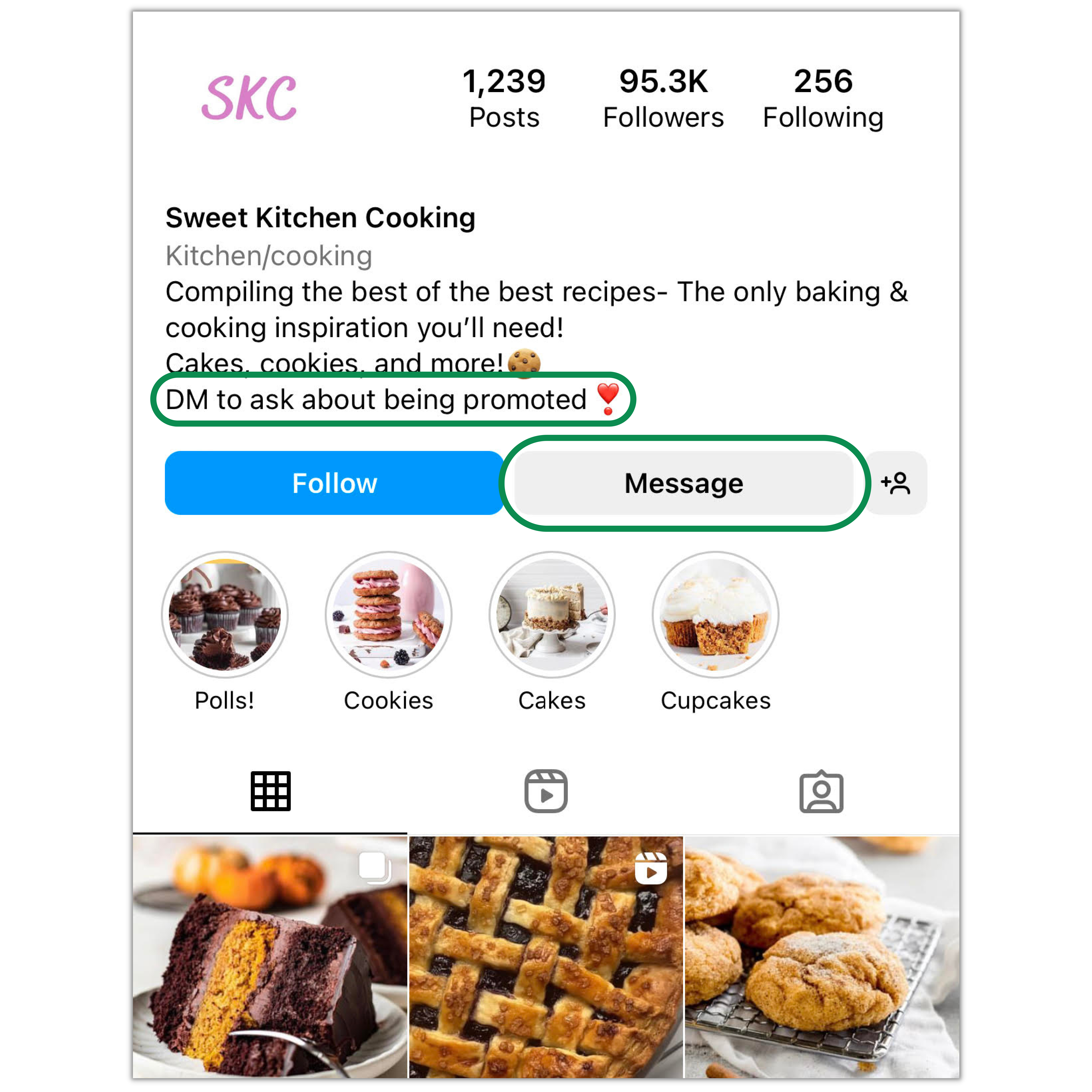 Instagram influencer - how to direct message