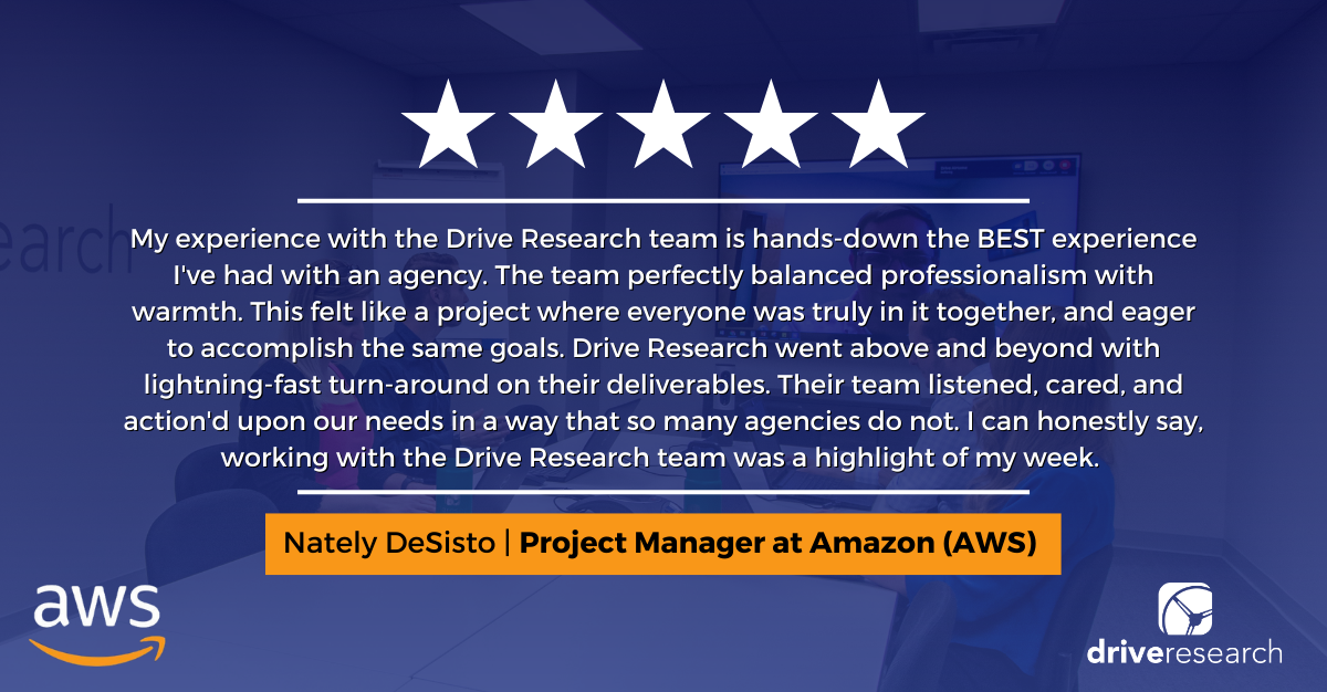 AWS Customer Testimonial for Drive Research