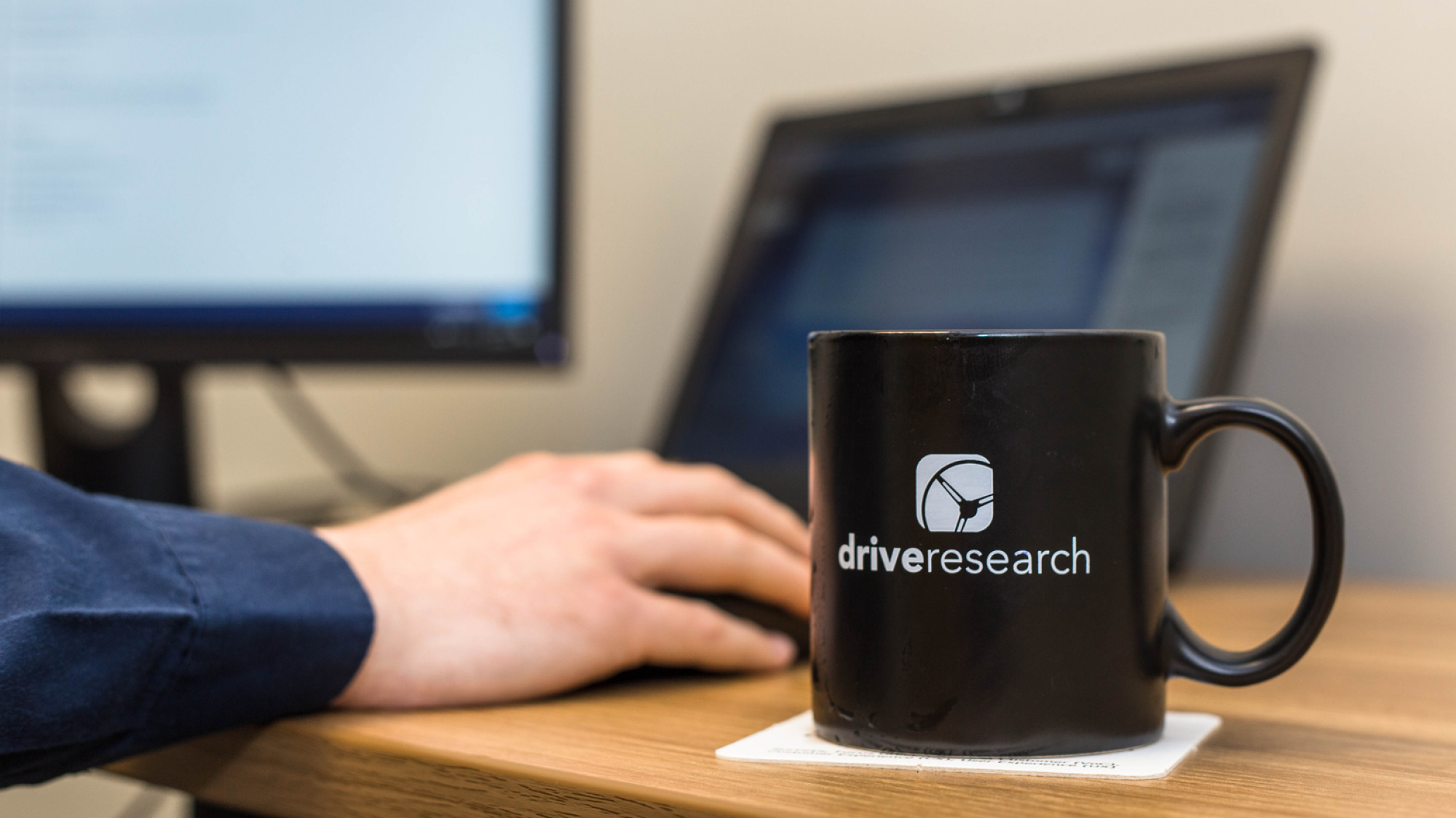 drive research coffee mug