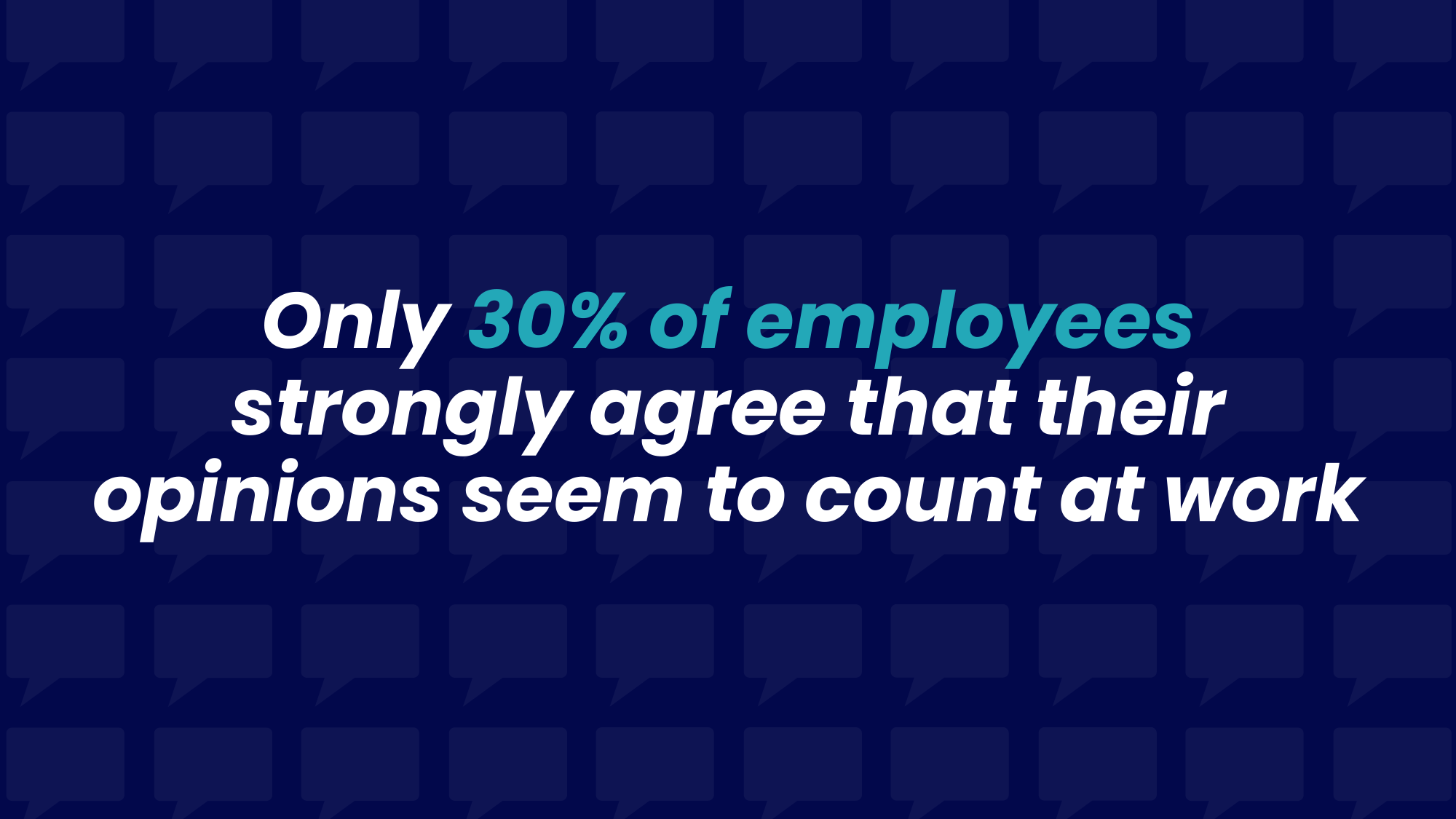 Employee opinion statistic