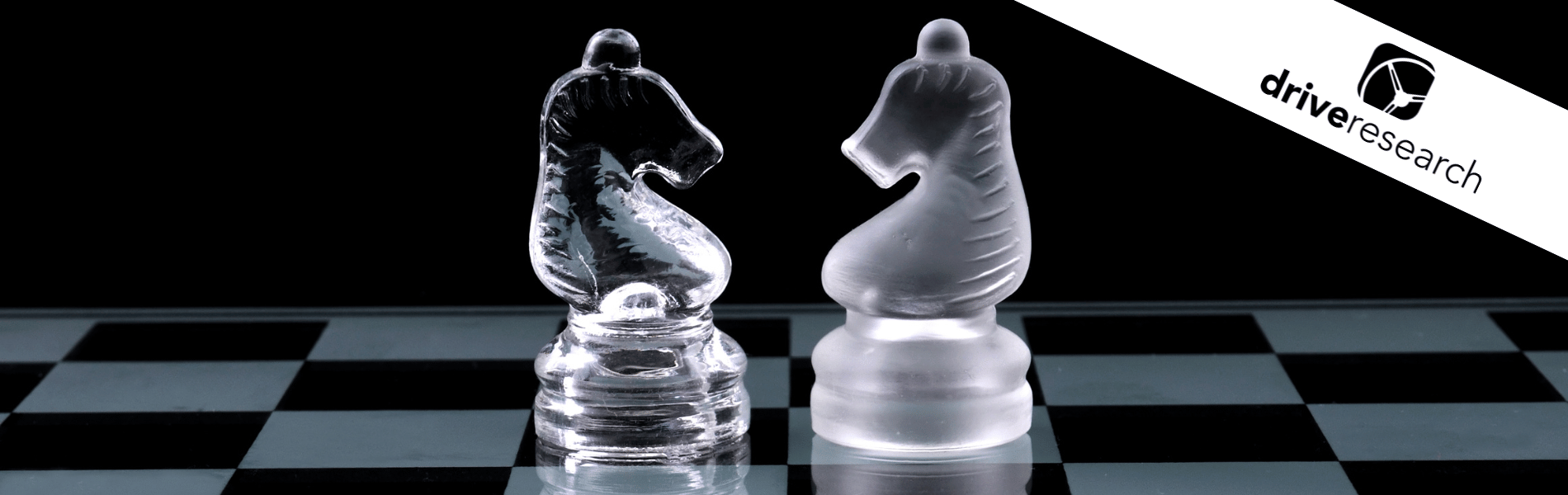 two chess pieces symbolizing competition