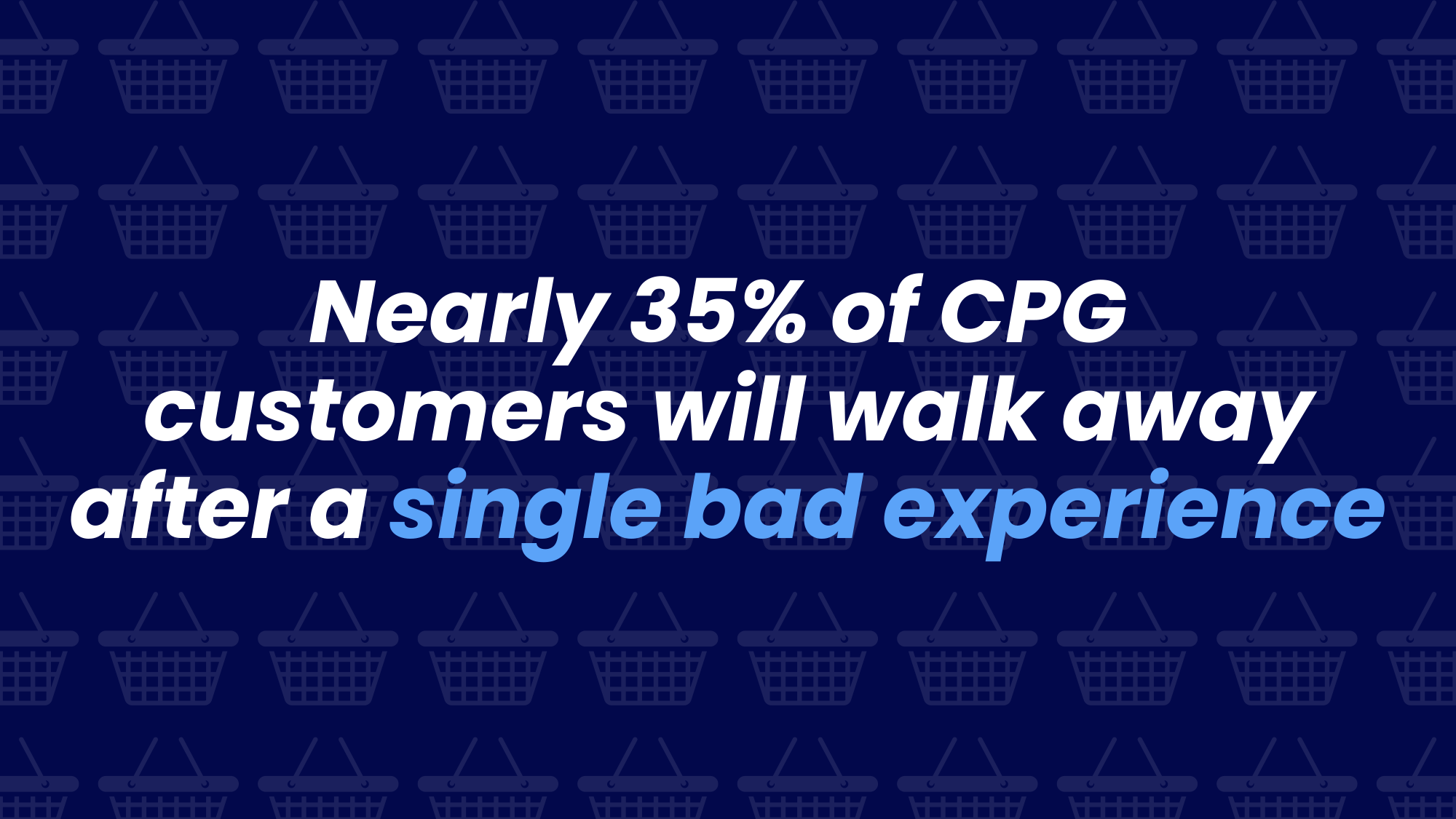 CPG customer experience stat