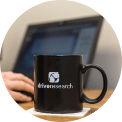 drive reserch coffee mug