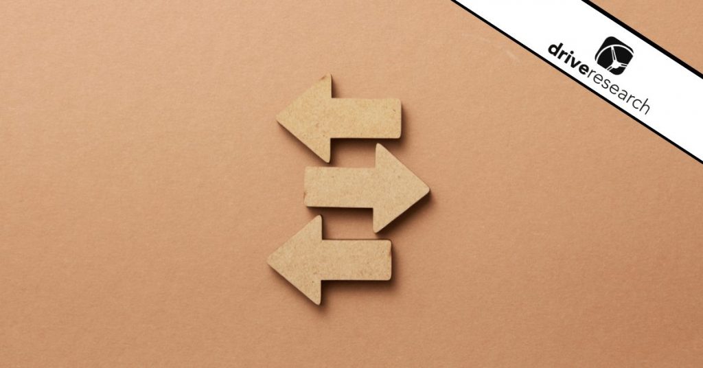 Opposite wooden arrows - drive research