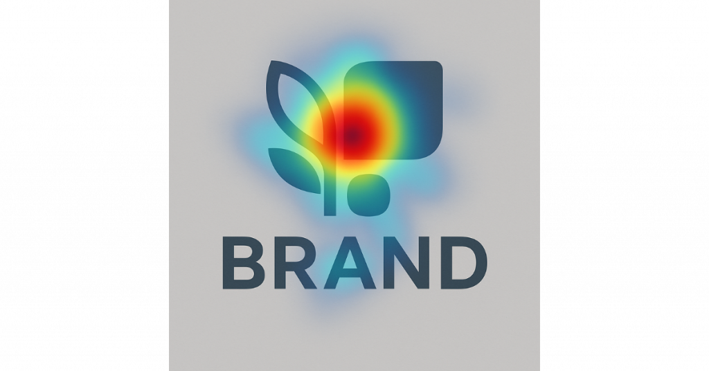 Logo testing heat map