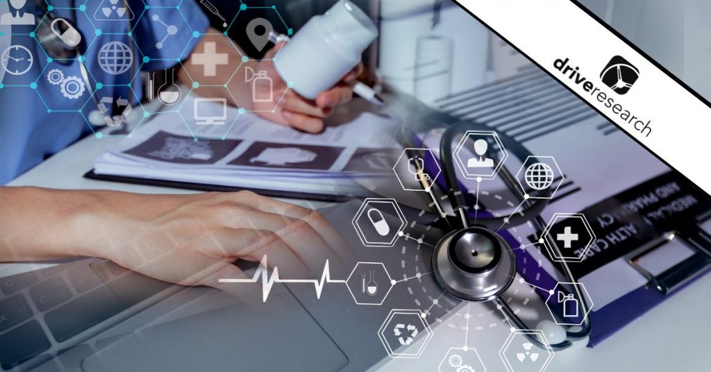 healthcare professional reviewing campaign messages - drive research