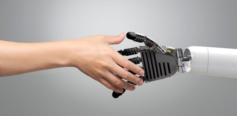 Human and Robot Hand Interaction