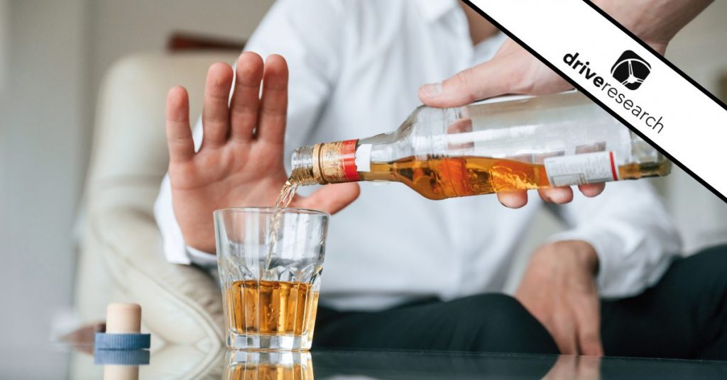 Someone saying no to alcohol - drive research