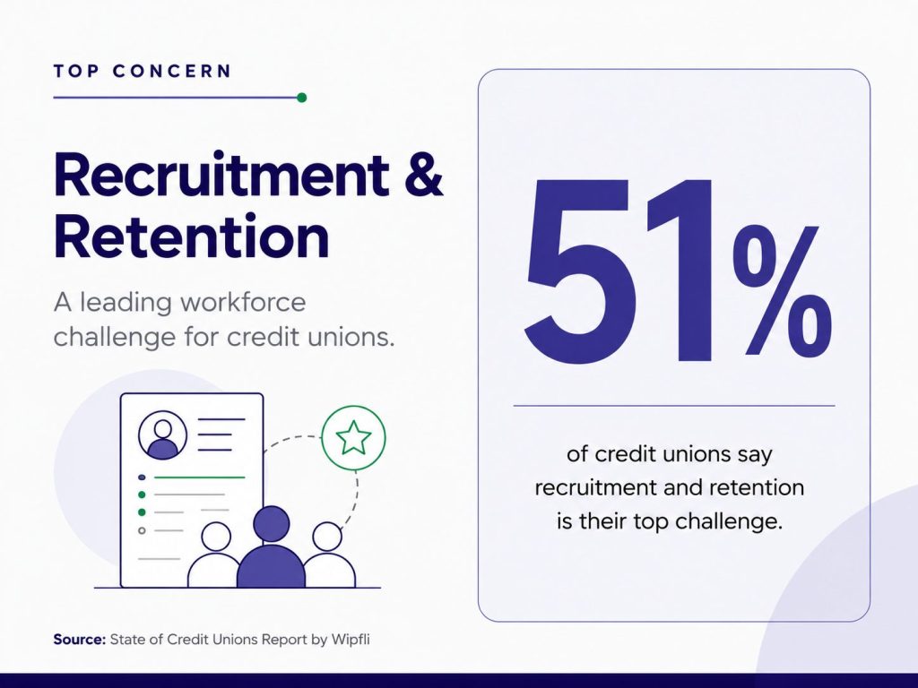 Stat - 51% of credit unions say employee retention is top concern