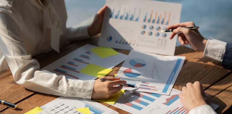 Business people share their conjoint analysis charts