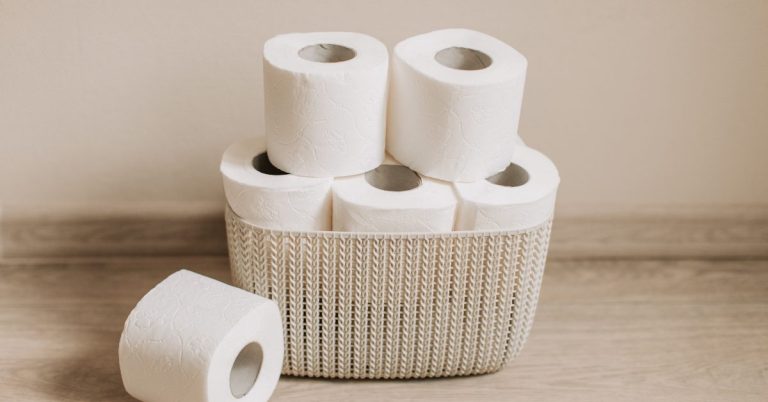 Toilet paper used for IHUT testing