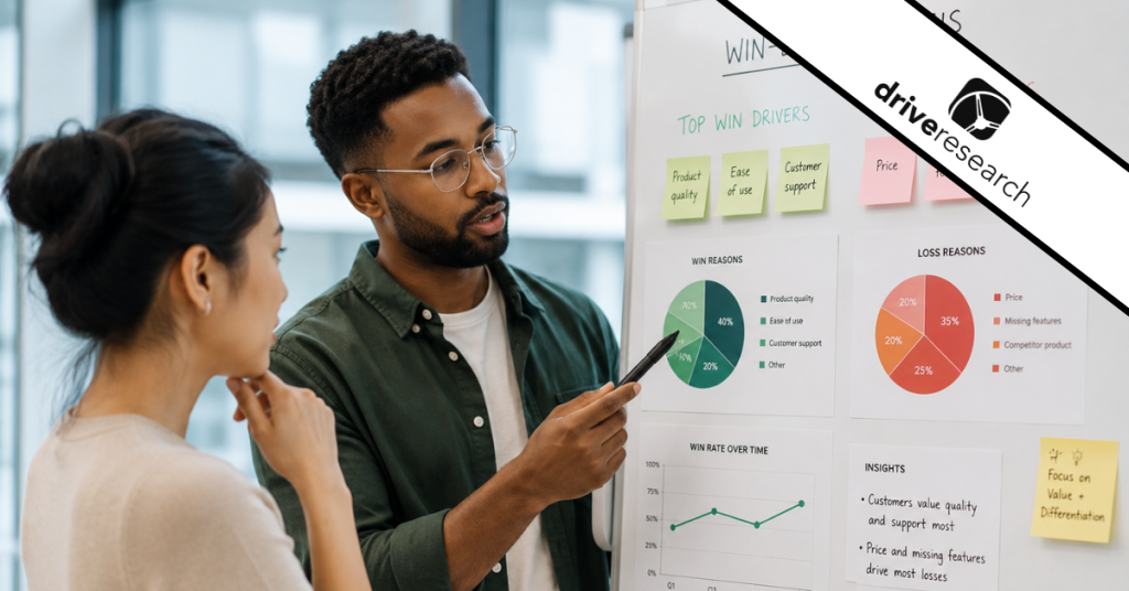 Win-loss analysis market research discussion - drive research